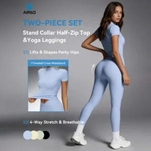 Half Zip Yoga Set
